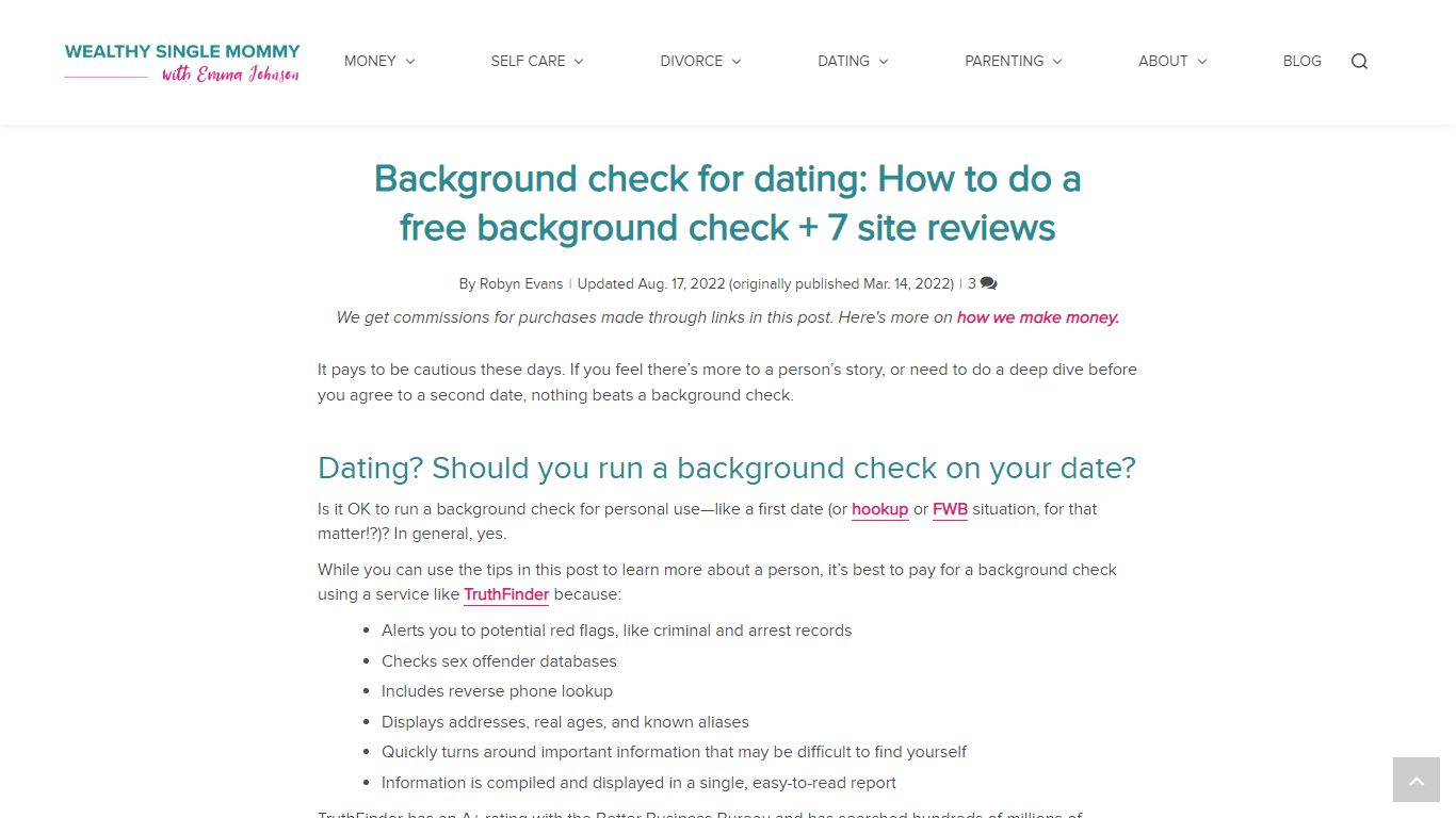 Dating? How to run a free background check - Wealthysinglemommy.com
